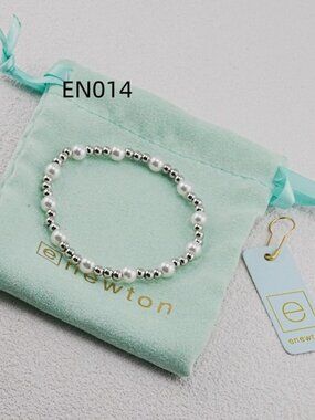 Enewton Platinum Bead & Pearl Bracelet